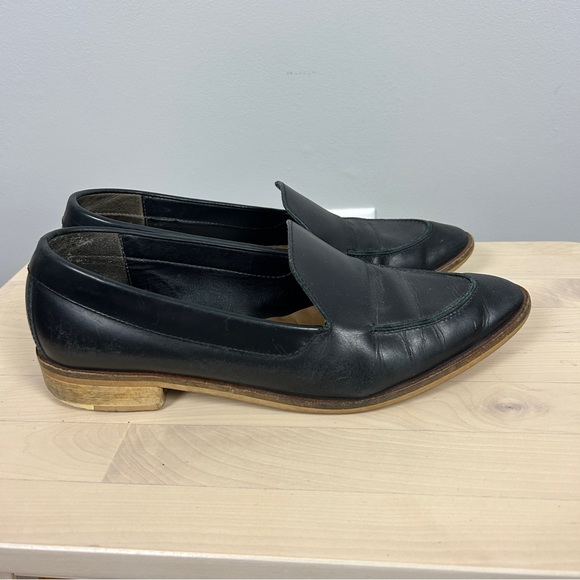 EVERLANE The Modern Loafer Black Leather‎ Size 8 Classic Career - Picture 3 of 7